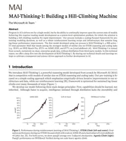 @srush_nlp reposted: MAI-Thinking-1 is out!

Excited to share what we are building and how climbing f...
