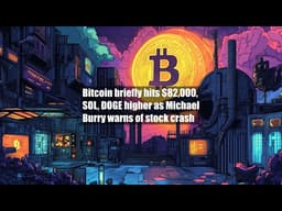 Bitcoin briefly hits $82,000, SOL, DOGE higher as Michael Burry warns of stock crash