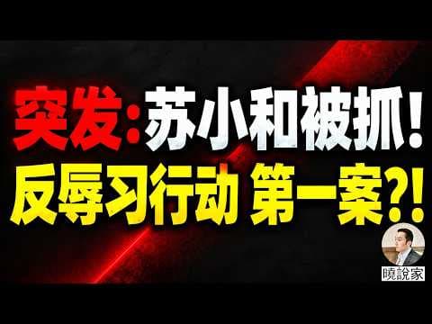反共反习博主, 苏小和被抓! 反辱习行动第一案?! 《晓说家》直播!