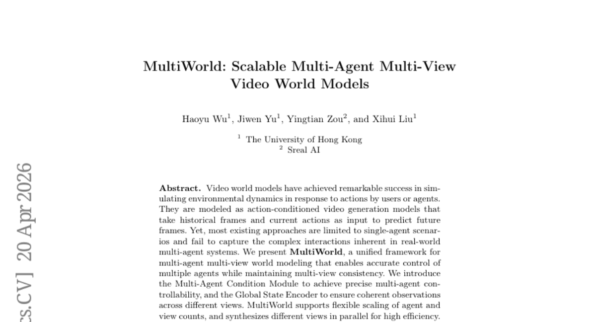 MultiWorld: Scalable Multi-Agent Multi-View Video World Models