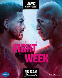 @ufc: Back in Sac-Town ðŸ™Œ

It's #UFCSacramento Fight Week!

[ LIVE AUG 22 at 8pmET on @ParamountPlus ] h...