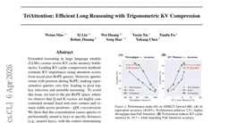 TriAttention: Efficient Long Reasoning with Trigonometric KV Compression