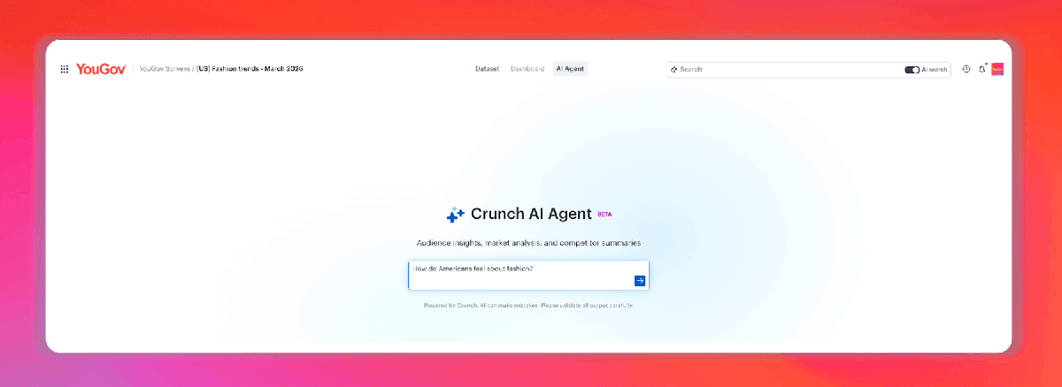 YouGov AI Agent: Conversational data exploration across every YouGov dataset