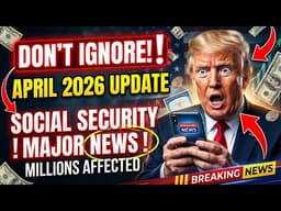 DON’T IGNORE April 2026: Social Security Issues Major News Impacting Millions