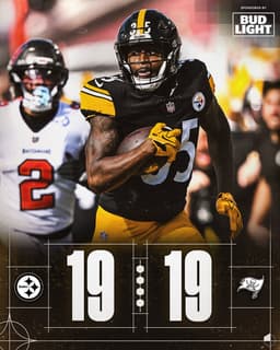 @steelers: Headed to OT

@budlight https://t.co/W9HQDo5ml9