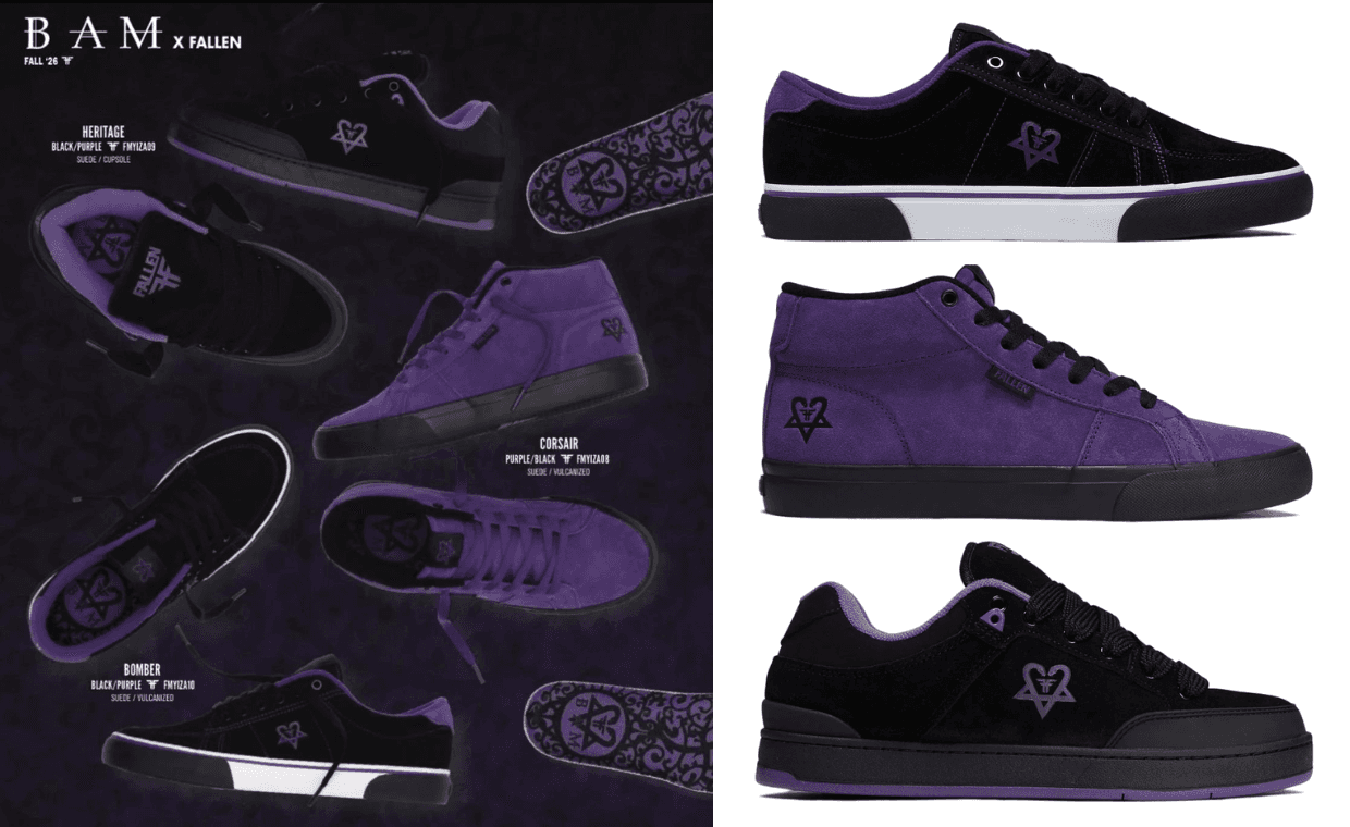 Bam Margera Teams Up with Fallen Footwear for Three Heartogram ...
