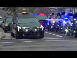 Funeral procession begins for fallen Ohio airman