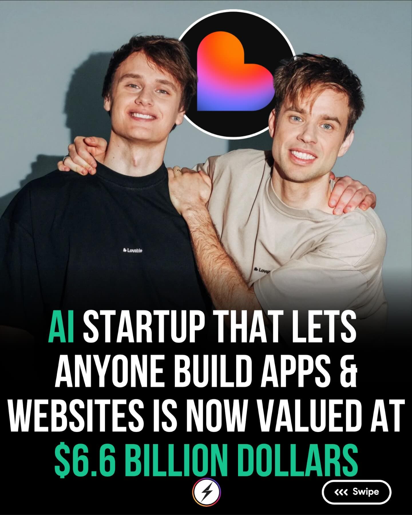 @lovable.dev is now valued at $6.6 billion after raising $330 million in a Series B led by CapitalG and Menlo Ventures, with backing linked to Nvidia, Salesforce, and Databricks. 

Founded in Stockholm in 2023, Lovable lets anyone build full apps and websites by describing what they want in plain English. 

The platform generates the code, sets up the backend, and offers live previews. Its valuation has more than tripled in five months, with ARR now over $200 million.