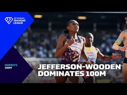 Melissa Jefferson-Wooden THRASHES 100m field in Stockholm - Wanda Diamond League 2026