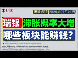 透镜研报 - 瑞银UBS[3月31日]：滞胀概率大增，投资哪些股票板块还能赚钱？