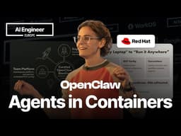 Lobster Trap: OpenClaw in Containers from Local to K8s and Back — Sally Ann O'Malley, Red Hat