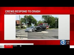 Crews respond to crash at West Hartford intersection