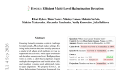 Enoki: Efficient Multi-Level Hallucination Detection