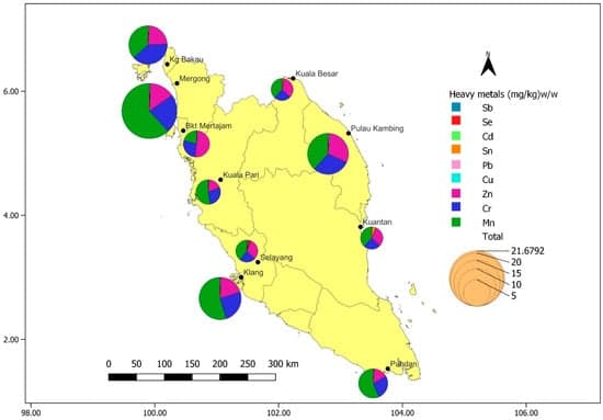 Health Risk Assessment of Heavy Metals Exposure from the Consumption of Cephalopods and Crustaceans in Peninsular Malaysia