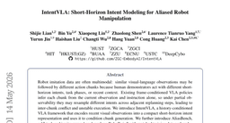 IntentVLA: Short-Horizon Intent Modeling for Aliased Robot Manipulation