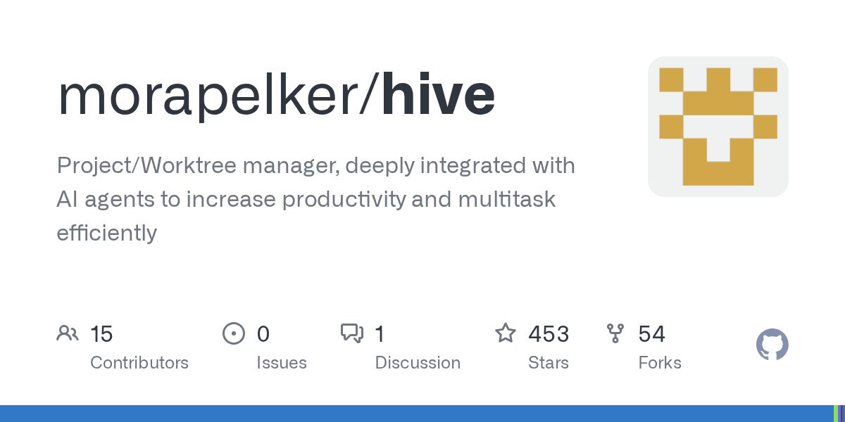 morapelker/hive: Project/Worktree manager ...