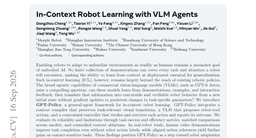 In-Context Robot Learning with VLM Agents