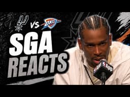 Shai Gilgeous-Alexander reacts to game 1 loss vs Spurs