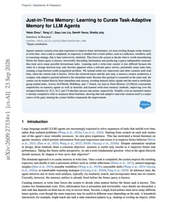 @omarsar0 reposted: Banger paper from Salesforce AI Research on agent memory.

The overall finding i...