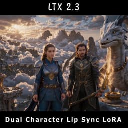 LTX 2.3 Dual Character Lip Sync LoRA in ComfyUI