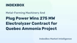 Plug Power Secures Major 275 MW Electrolyzer Contract in Quebec for Hy2gen - News and Statistics - IndexBox