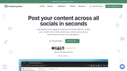 PostEverywhere:All-in-one social media management platform that lets you create, schedule, and publish content across every major platform from a single dashboard. - MOGE