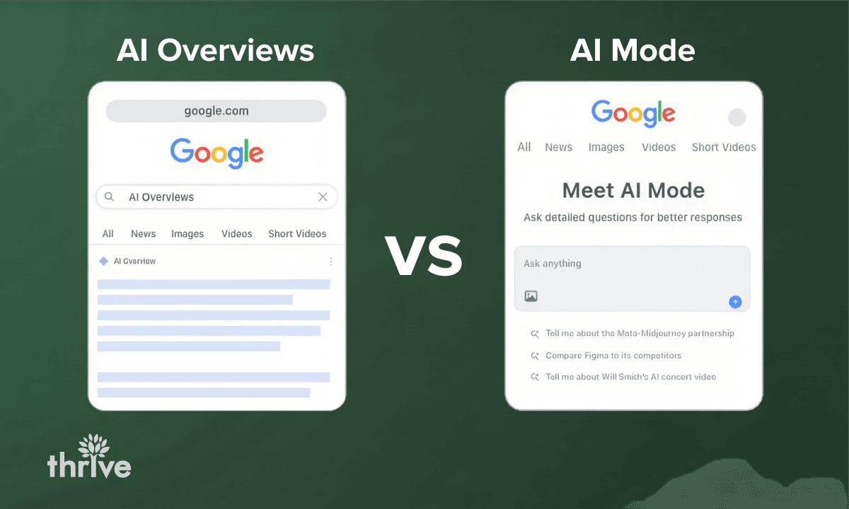 AI Overviews vs. AI Mode: What's the Difference for Brands