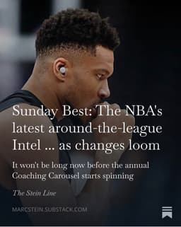 @TheSteinLine: The notes column below detailed how the Bulls have strong interest in retaining Billy Donovan as coa...