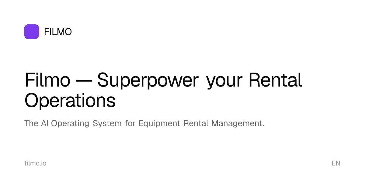 AI Quoting Software for Rentals — Quote in Seconds | Filmo