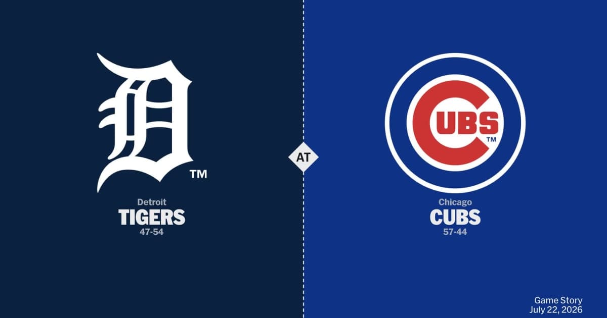 Detroit Tigers at Chicago Cubs Game Story, Scores ...