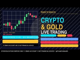 🔴 LIVE: Bitcoin + Gold Analysis | Trade to Wealth | Free Signals Today