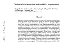 Chain-of-Experience for Continual LLM Improvement