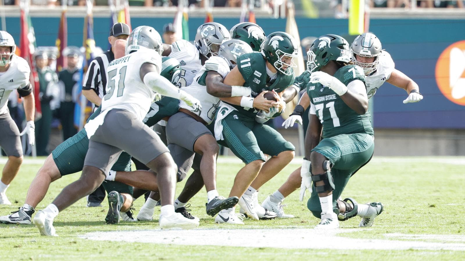Football Faces Road Test at Wisconsin Saturday