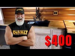 DIY Butcher Block Countertop Installation Using a Track Saw