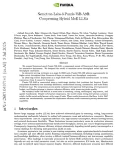 @omarsar0: Banger compression paper from NVIDIA.

(bookmark it)

Bigger MoE models keep winning on quality, but...