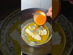 Steamed Egg with Shrimp and Tofu. Smooth and tender. Low-fat and high-protein. Simple and delici