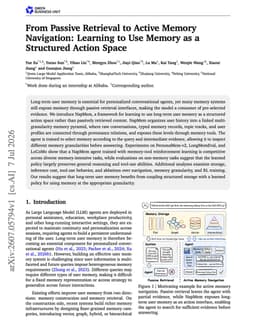 @omarsar0: // Memory becomes an action space //

Great paper on long-term memory for agents.

(bookmark it)

In...