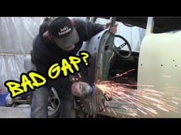 Fix Classic Car Door Gaps with This Easy Hack! 57 Chevy 4 to 2 Door Conversion