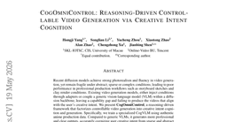 CogOmniControl: Reasoning-Driven Controllable Video Generation via Creative Intent Cognition