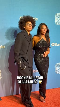 @WNBA: Folks, our one and only rookie for 2026 WNBA All-Star has hit the Orange Carpet 🤩

Olivia Miles stri...