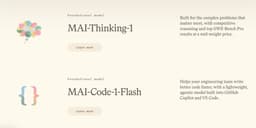 @bindureddy: Finally, Microsoft enters the AI arena!

They just announced two foundation models - MAI and Mai-Fla...