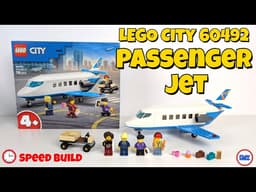 Building the new LEGO City 60492 Passenger Jet
