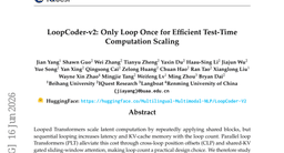 LoopCoder-v2: Only Loop Once for Efficient Test-Time Computation Scaling