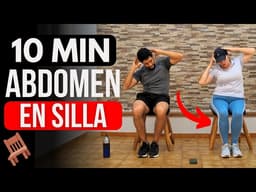 rutina de abdominales en silla 🪑 ejercicios en silla para abdomen sentada / sentado