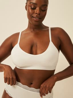 T-shirt Bra - White | Sustainable TENCEL™ Bralette