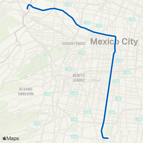 Metro 2 subway - Mexico City