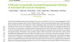 USDCraft: Geometrically Grounded Programmatic Modeling of Articulated 3D Assets for Simulation