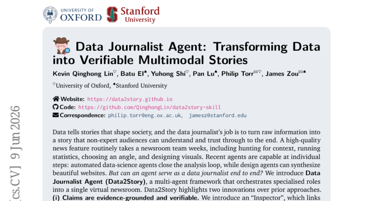 Data Journalist Agent: Transforming Data into Verifiable Multimodal Stories