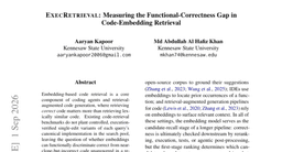 ExecRetrieval: Measuring the Functional-Correctness Gap in Code-Embedding Retrieval