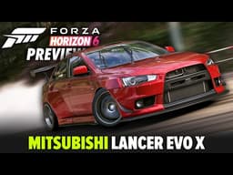 ALARM 🚨 Drift eXtreme!! - Mitsubishi Lancer Evolution X GSR - FORZA HORIZON 6 PREVIEW